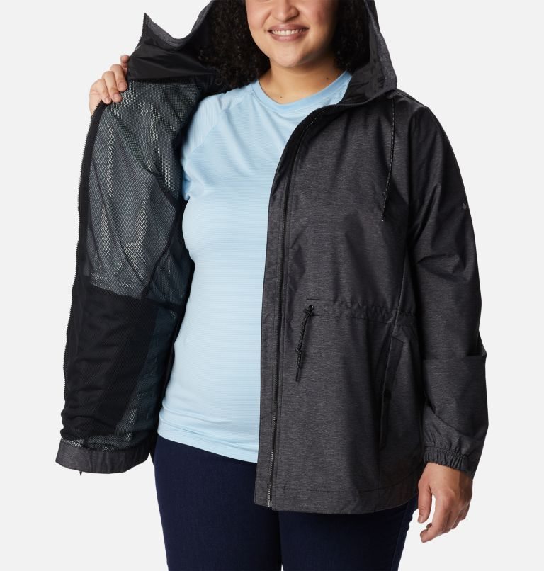 Women's Columbia Lillian Ridge Shell Jackets Black | Plus Size CA-CC13A